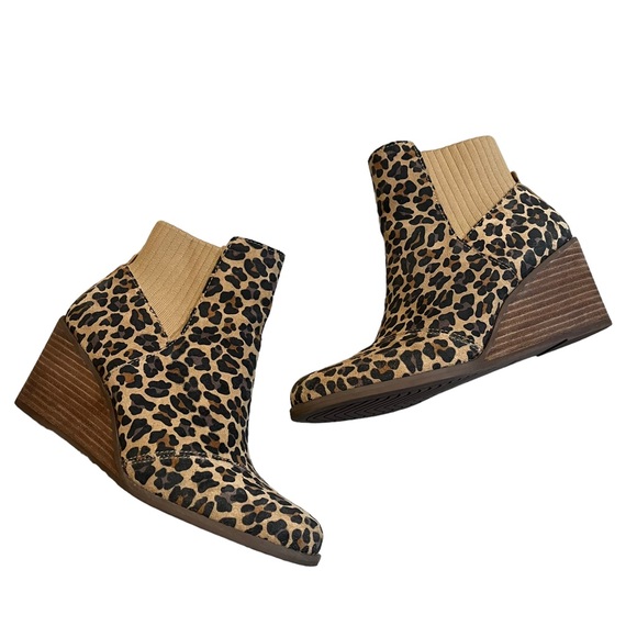 TOMS Sadie Boot in Leopard Print, Sz 8.5 - Picture 2 of 15